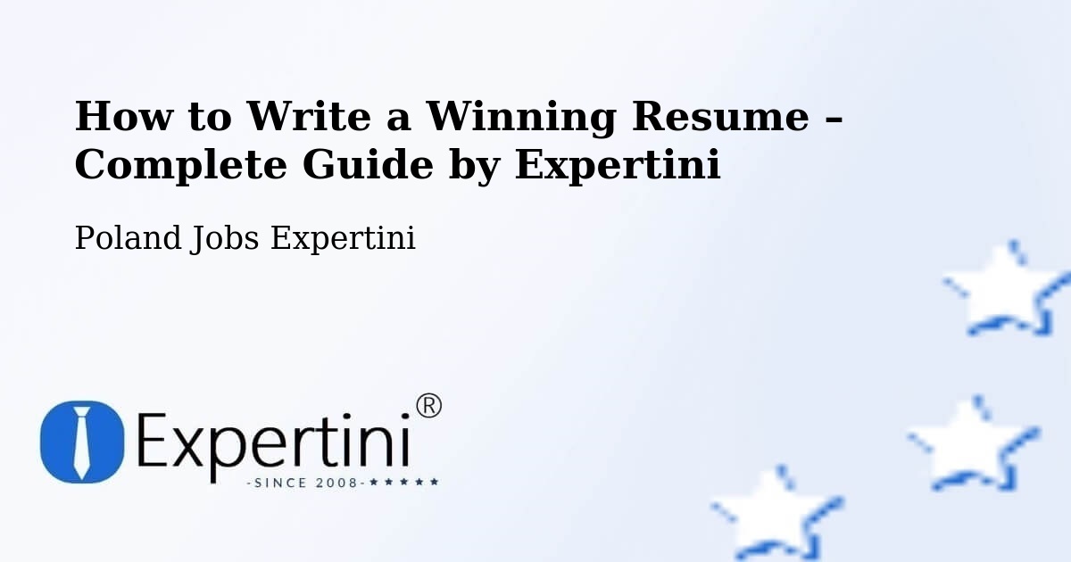 Resume Writing Guide for Job Seekers – Sopot - Sopot, Poland Jobs Expertini